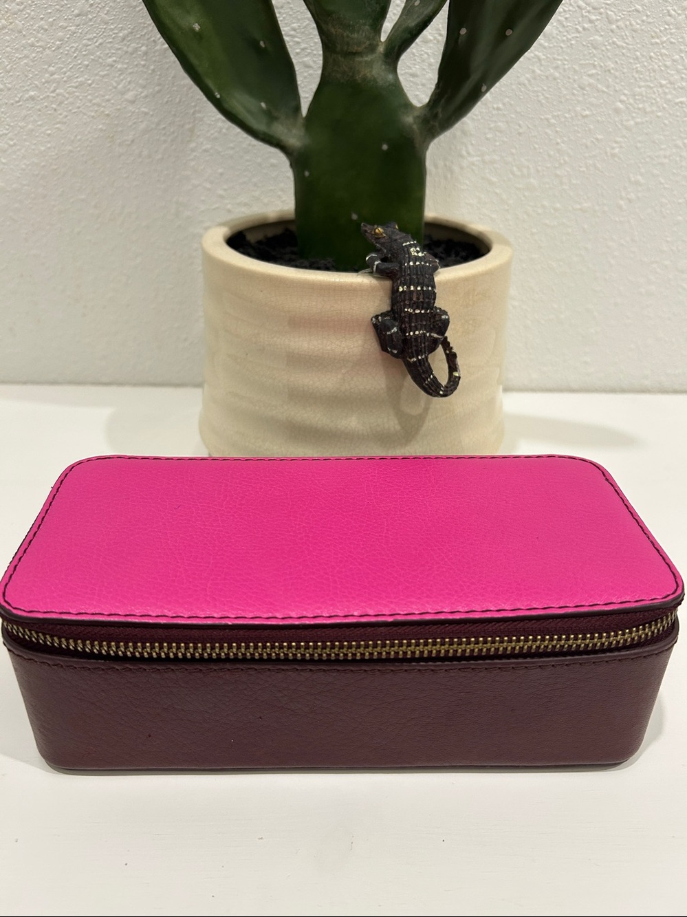 Very RARE NWT Fossil Sofia Leather Travel / Jewelry Case
